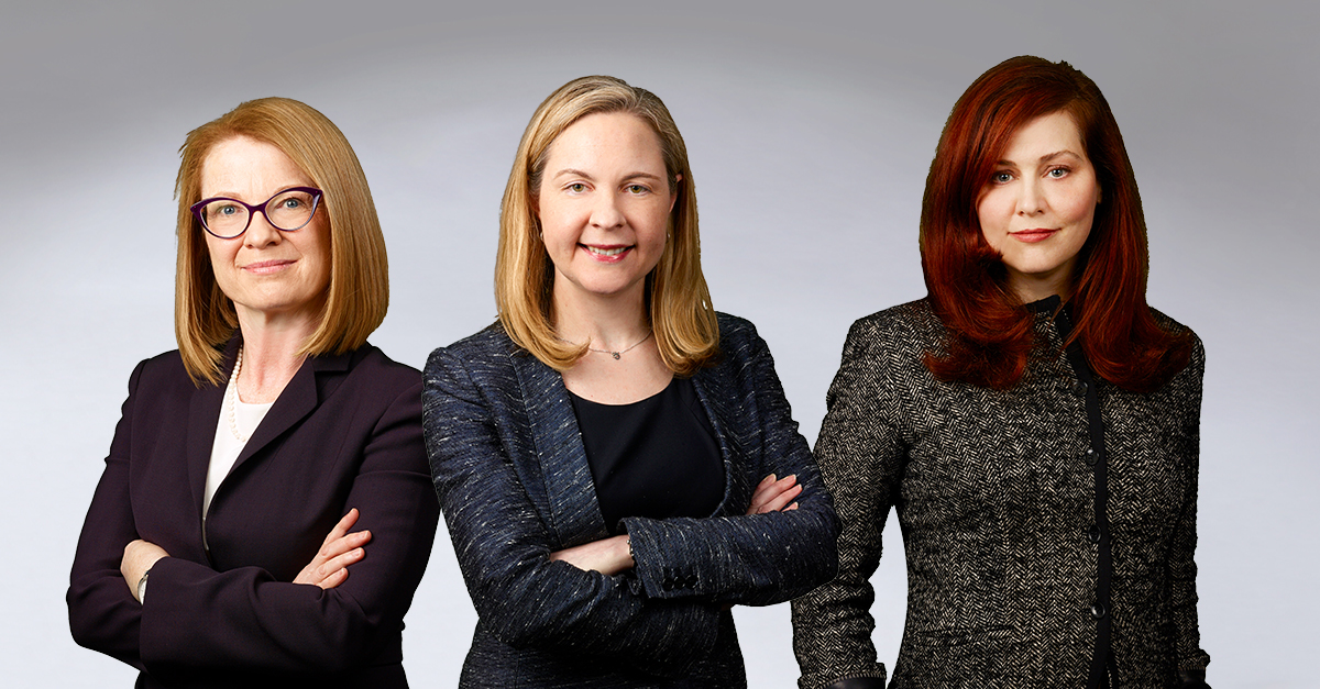 Three leading women lawyers
