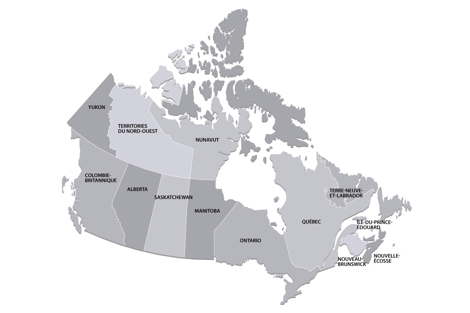French map of canada