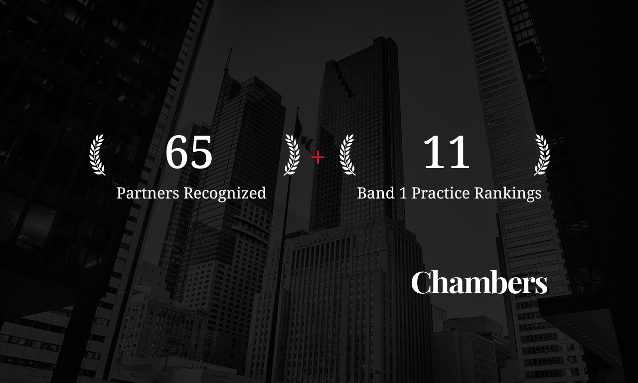 Blakes Leads Chambers Global 2021: Nets More Ranked Lawyers Than Any Other Canadian Law Firm